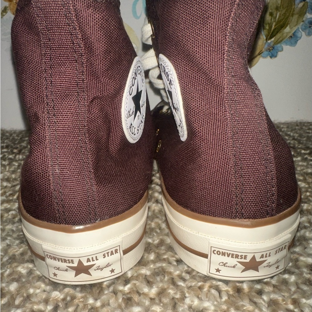 Converse Chuck Taylor Hightops brown women’s size 9.5 men’s size 7.5 - Picture 9 of 9